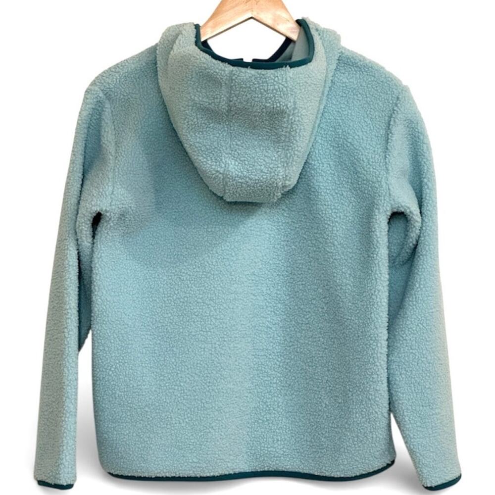 Carhartt Sherpa Fleece Quarter Snap Hoodie‎ Turquoise Youth XL 14 NWT - Picture 3 of 5